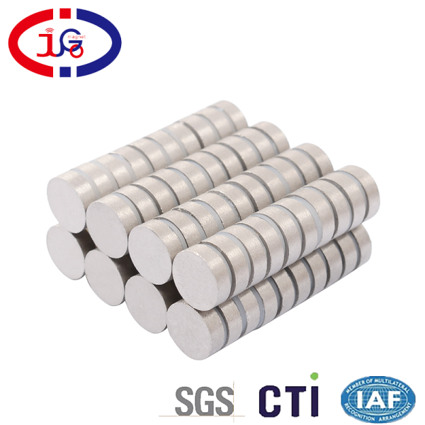 25*4 耐溫圓形磁鐵片 釤鈷高溫強磁片 廣東巨高磁鐵廠家直銷